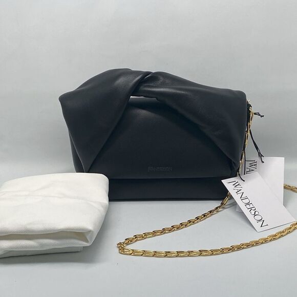 JW ANDERSON Handbags - JW ANDERSON Twister midi leather shoulder bag